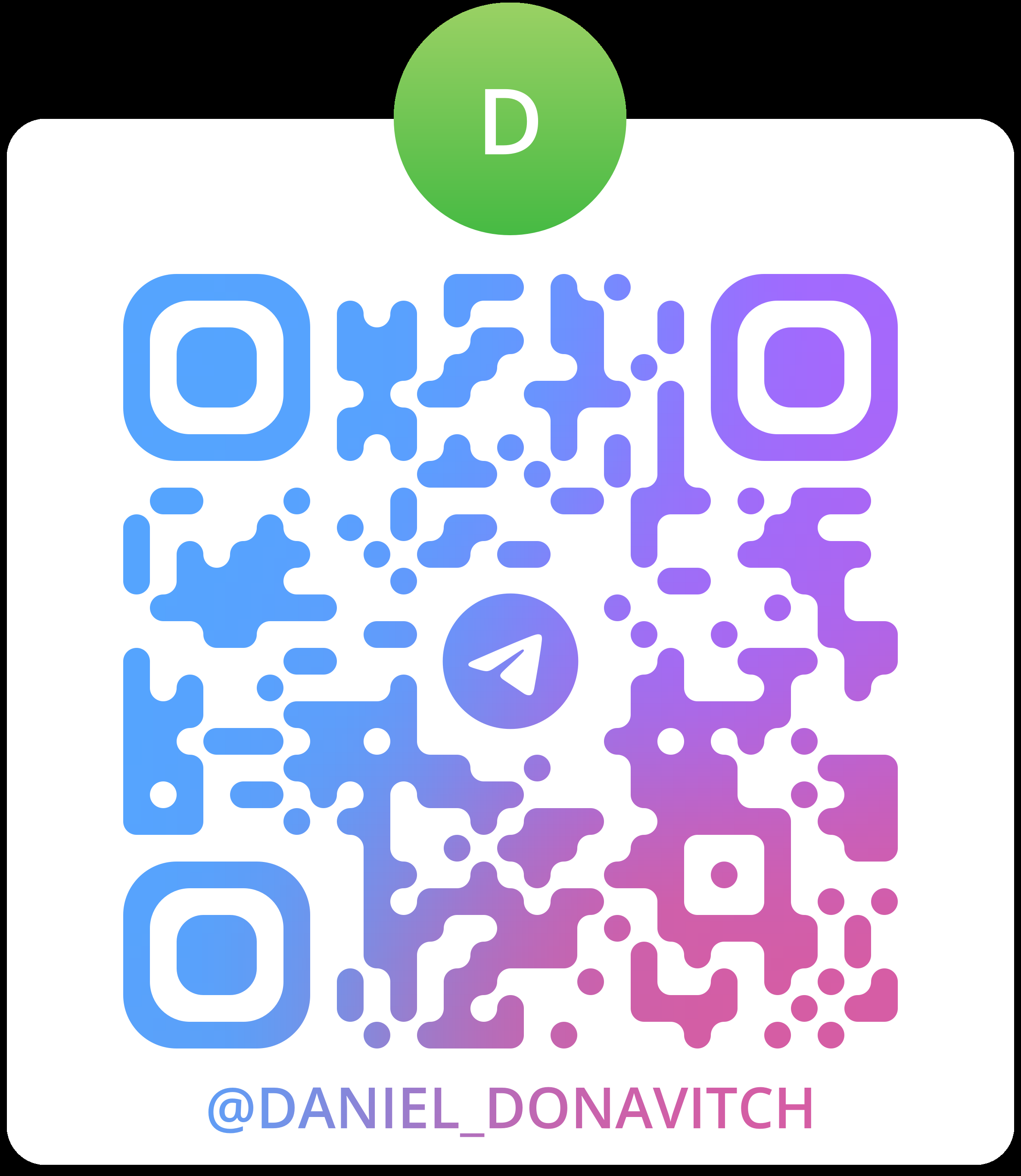 Telegram QR code for @DANIEL_DONAVITCH